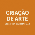 Eu vou fazer arte personalizada logo tipo desingn gráfico