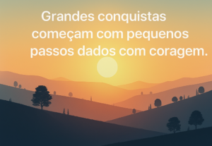 Eu vou criar uma imagem com uma frase motivacional exclusiva
