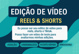 Eu vou editar seu vídeo de forma profissíonal