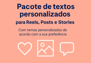 Eu vou criar pacote de textos virais para suas redes sociais...