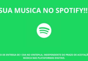 Eu vou lançar sua música no Spotify.