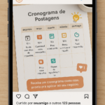 Eu vou fazer seu cronograma de postagens para redes sociais