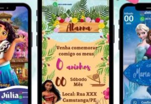 Eu vou fazer o convite da sua festa.