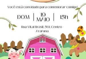 Eu vou realizar convites de eventos e aniversários.