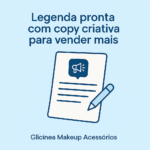 Eu vou Legenda pronta com copy criativa para vender mais