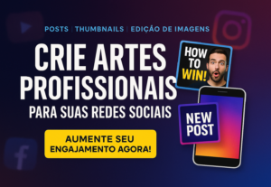 Eu vou criar sua thumbnail de Instagram e Youtube