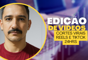 Eu vou editar seus vídeos em menos de 24h