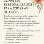Eu vou criar seu convite personalizado para qualquer ocasião