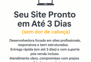 Eu vou desenvolver seu site do zero com visual profissional