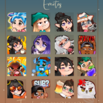 Eu vou fazer emotes da twitch para você