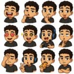 Eu vou Criar 48 figurinhas suas no estilo quadrinhos