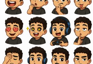 Eu vou Criar 48 figurinhas suas no estilo quadrinhos