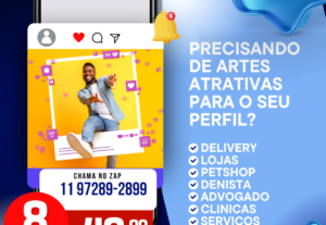 Eu vou criar 10 Posts Personalizados - Rede Social