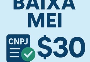 Eu vou fazer a baixa do seu mei.