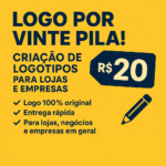 Eu vou projetar logotipos digitais para sua marca