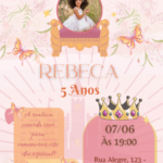 Eu vou fazer o  seu convite de aniversário, casamento, event...