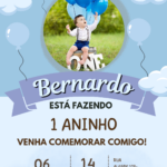 Eu vou fazer o  seu convite de aniversário, casamento, event...