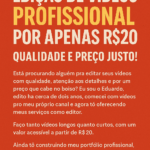Eu vou fazer Edição de vídeos com qualidade