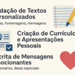 Eu vou Trabalhar com Redação de texto