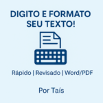 Eu vou Digitar, revisar e formatar 10 páginas em Word ou PDF