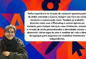 Eu vou criar designs visuais para sua marca, projeto e ideia