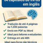 Eu vou traduzir com IA capítulos de livros em inglês
