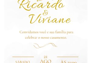 Eu vou fazer um convite para o seu evento.