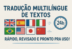 Eu vou fazer Tradução rápida e profissional de textos