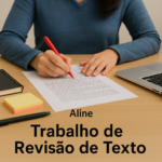 Eu vou fazer a edição, a tradução e a revisão dos seus texto...
