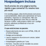 Eu vou criar o seu site profissional com hospedagem inclusa