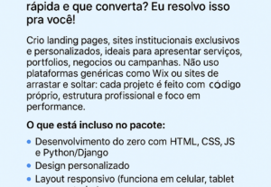Eu vou criar o seu site profissional com hospedagem inclusa