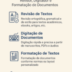 Eu vou digitar seus textos a partir de PDFs, áudios ou image...