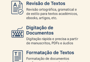 Eu vou digitar seus textos a partir de PDFs, áudios ou image...