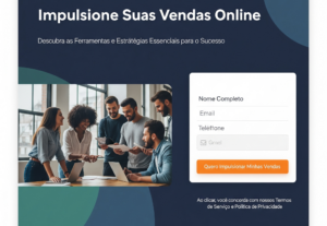 Eu vou criar uma Landing Page profissional.