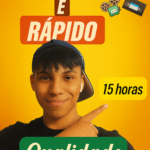 Eu vou gravar o seu vídeo em tempo real, em menos de 15 hora...