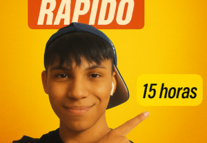Eu vou gravar o seu vídeo em tempo real, em menos de 15 hora...