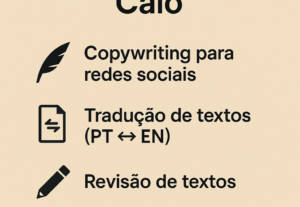 Eu vou  fazer todo tipo de copywriter