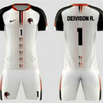 Eu vou Fazer o design de um uniforme de futebol completo
