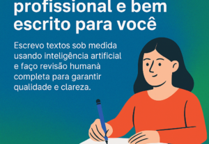 Eu vou criar os melhores textos com IA + revisão humana