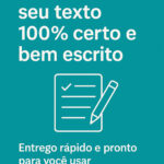 Eu vou deixar seu texto claro, correto e bem escrito