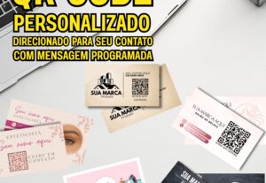 Eu vou fazer seu cartão de visita com qr code exclusivo.