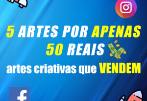 Eu vou Fazer 5 Artes por 50 Reais