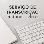 Eu vou transcrever  seu áudio ou vídeo com rapidez e qualida...