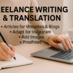 Eu vou escrever/traduzir artigos para seu site/blog