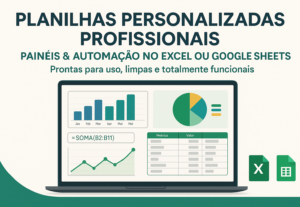 Eu vou criar uma planilha profissional personalizada.
