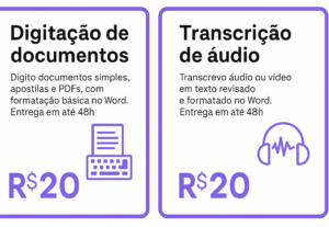 Eu vou Transcrever áudio ou vídeo de até 5 minutos em texto