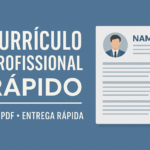 Eu vou Fazer seu currículo profissional moderno em PDF
