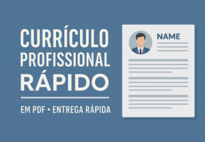 Eu vou Fazer seu currículo profissional moderno em PDF