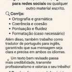 Eu vou revisar os seus textos