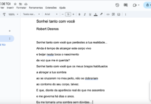 Eu vou fazer traduções do Inglês/Francês para o Português.
